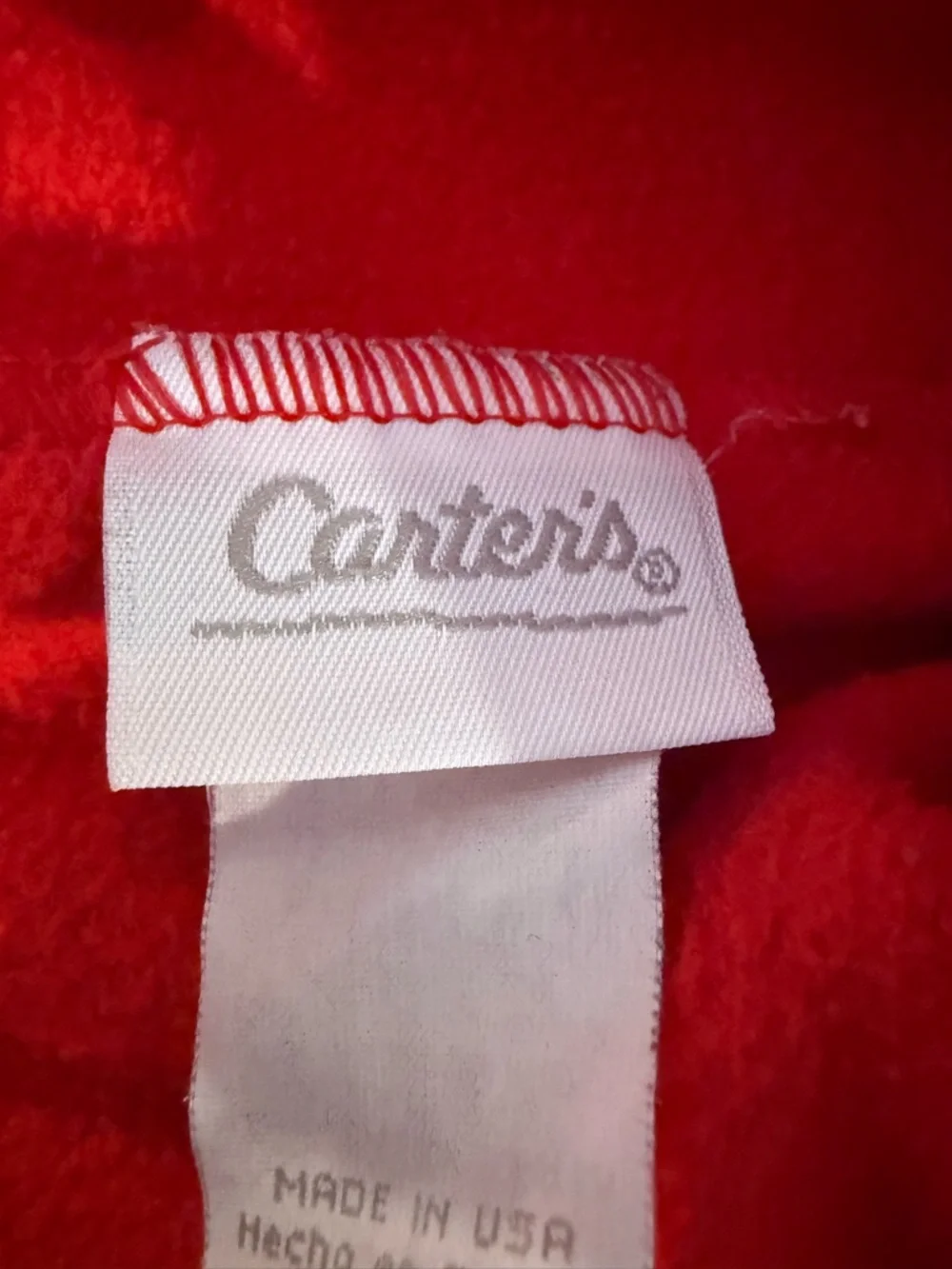 Y2k‎ Carter's Unisex Red Fleece Jogger Pants for Kids Size 2t